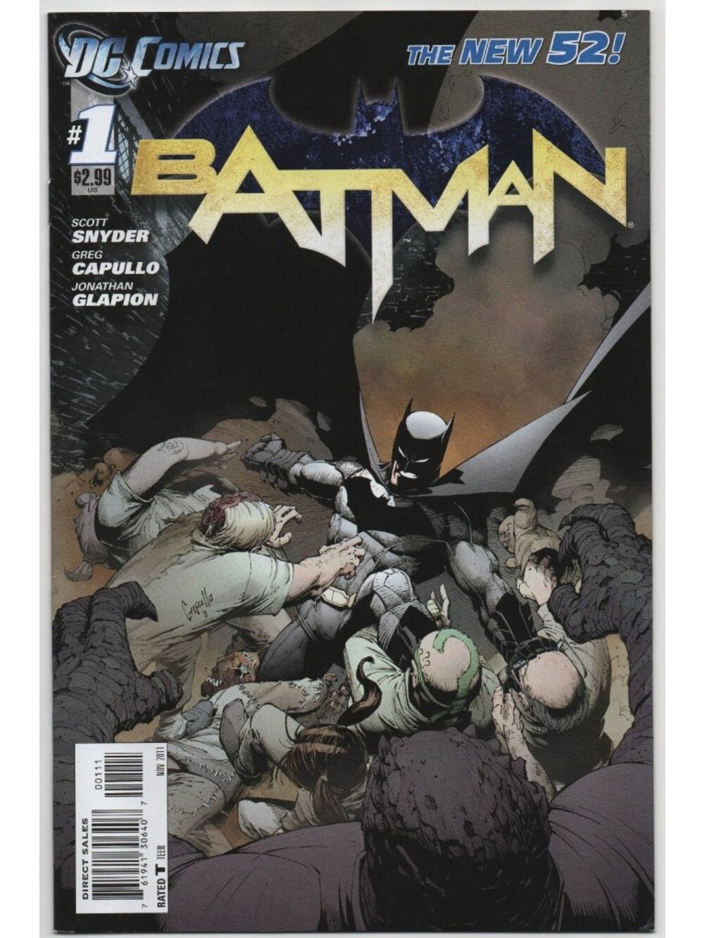 Batman 1 DC Comics 2011 FN/VF 7.0 New 52 1st Lincoln March Harper Row